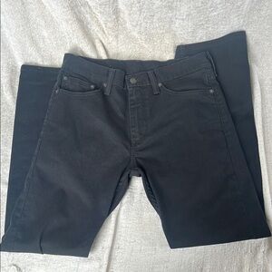 Levi's Black Slim Straight Jeans Classic Style
